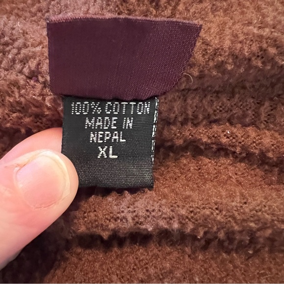 Vintage KPC Hooded Jacket Long Size XL Patchwork Jacket Boho Hippie - Picture 10 of 13